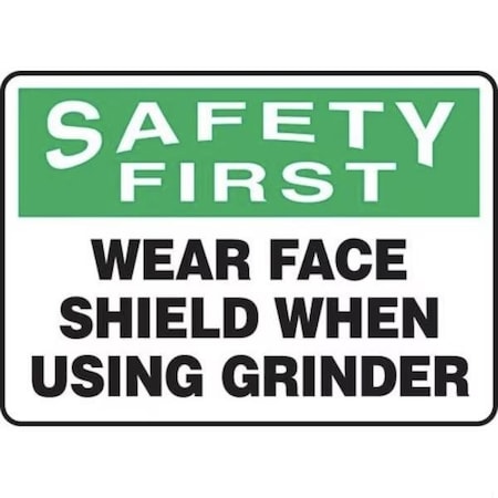 Accuform OSHA SAFETY FIRST SAFETY SIGN WEAR MPPE914XL MPPE914XL